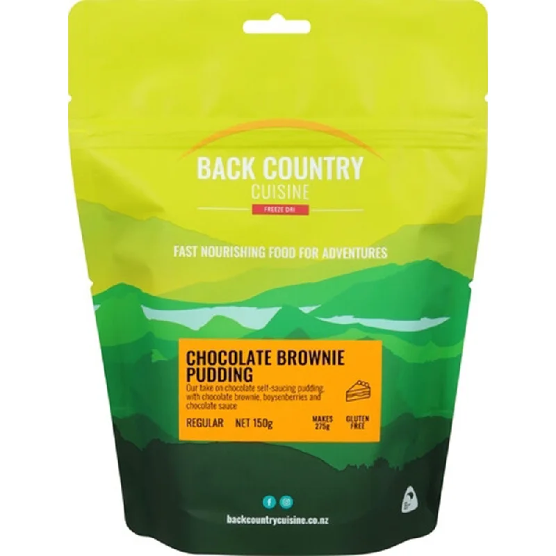 Elegant Outline Back Country Food Chocolate Brownie Pudding