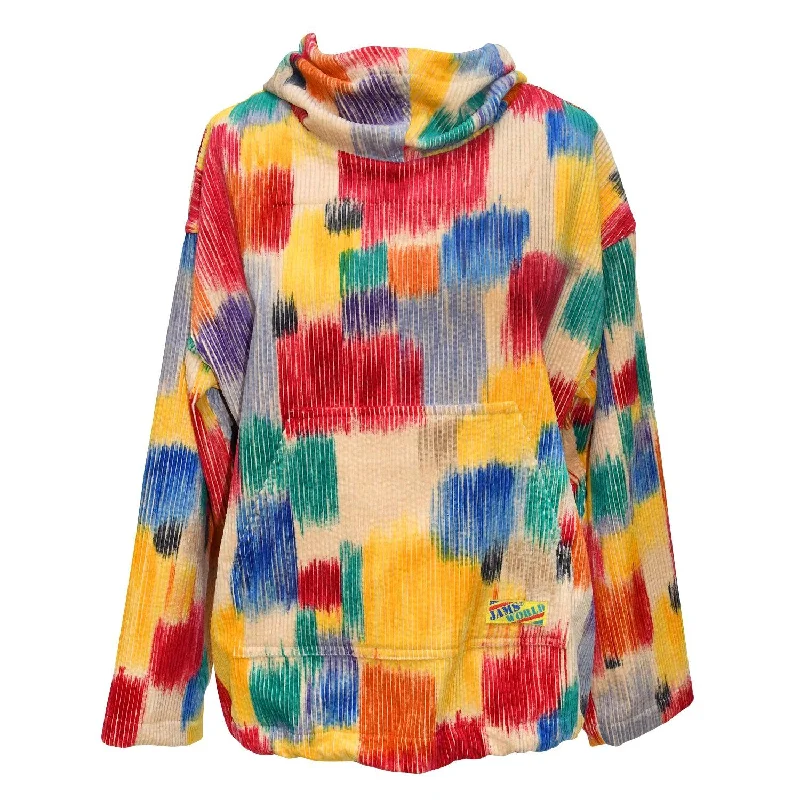 Fashionable In The Times Corduroy Hoodie Jacket - Paint