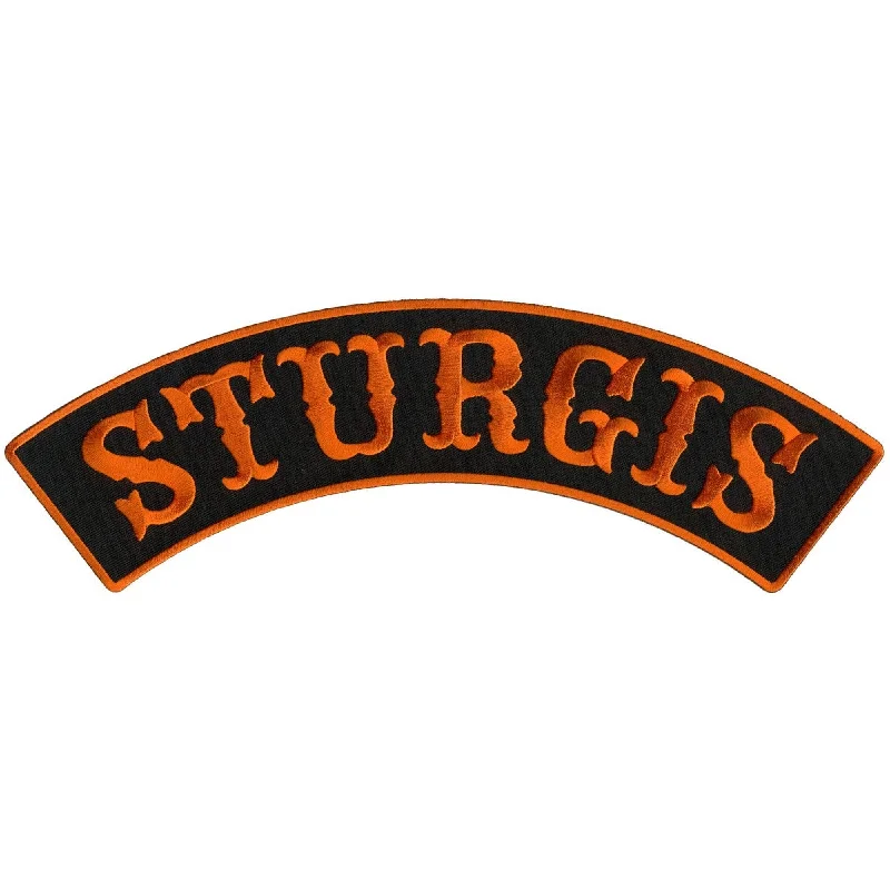 Versatile Comfort Hot Leathers PPM4155 Sturgis 12” X 3” Top Rocker Patch