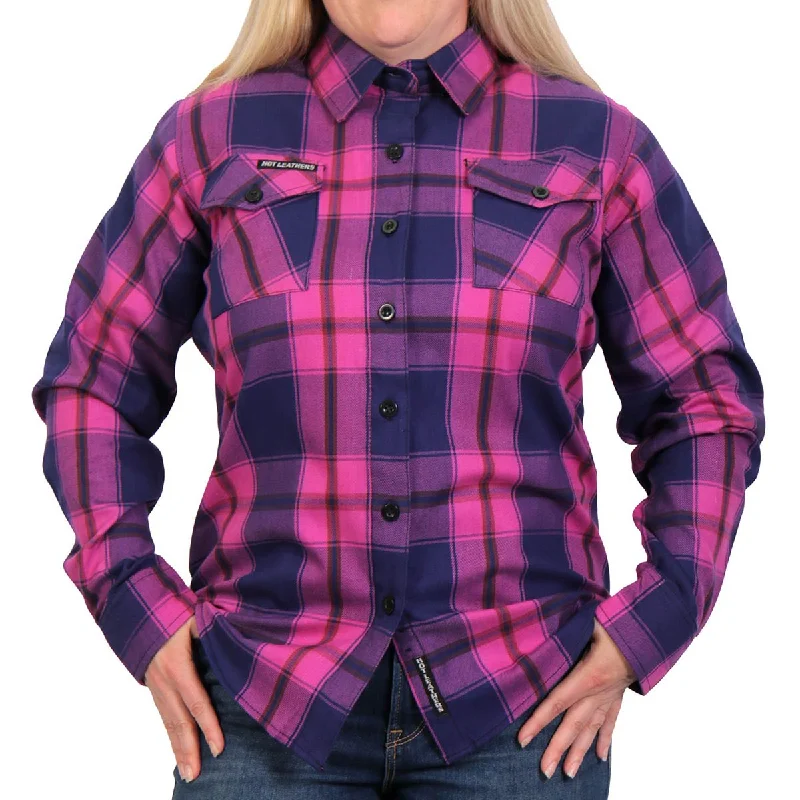 Cozy Fashion Trends Hot Leathers FLL3011 Ladies Pink, Navy and Brown Long Sleeve Ladies Flannel Cozy Fashion Trends Hot Leathers FLL3011 Ladies Pink, Navy and Brown Long Sleeve Ladies Flannel