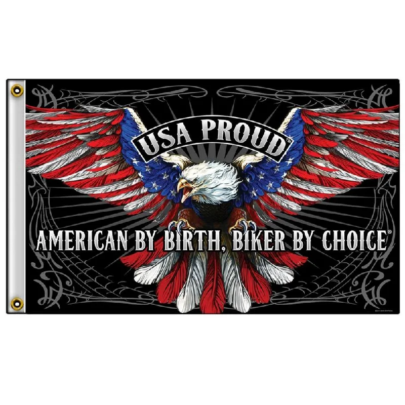 Elegant Style Hot Leathers FGA1069 American Eagle Flag 3 Foot x 5 Foot