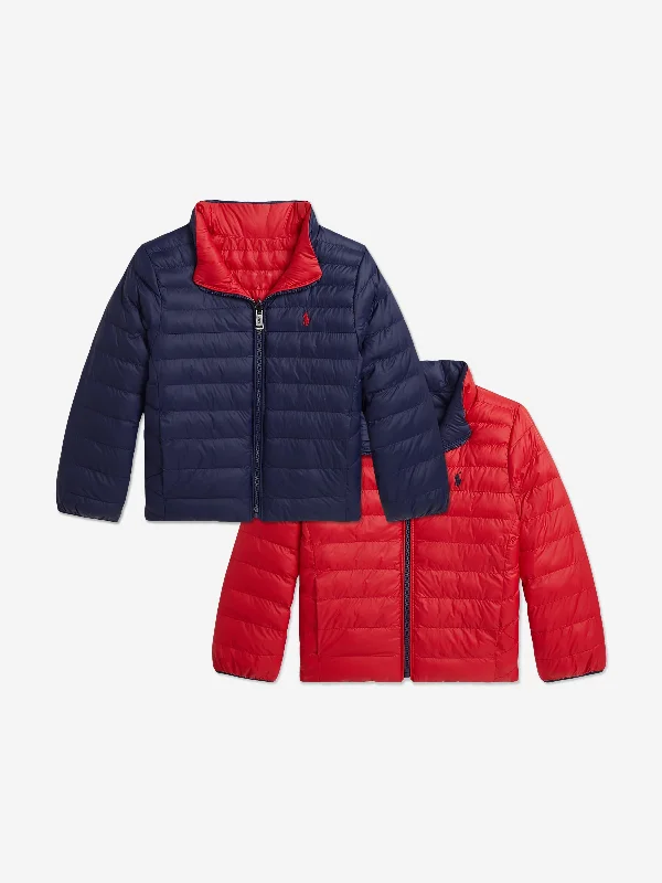 Comfortable Jackets Ralph Lauren Boys Newport Reversible Puffer Jacket in Navy