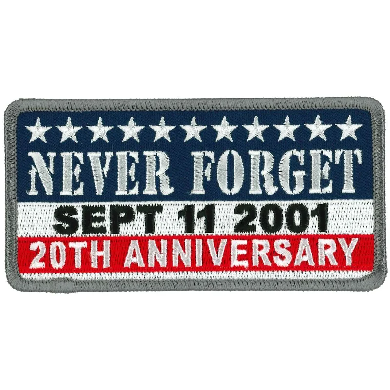 Relaxed Fits Hot Leathers PPL9880 9-11 Never Forget 4.5" Patch