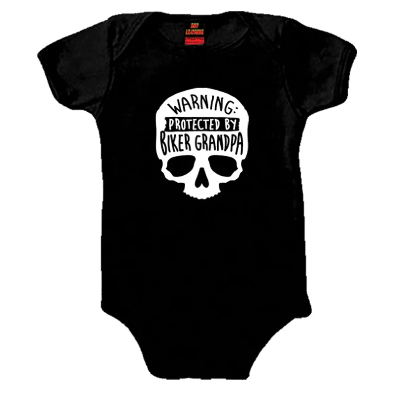 French Style Hot Leathers GYS1038 Biker Grandpa Black Baby Bodysuits