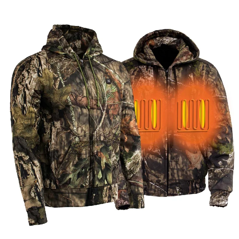 All-Day Wear Nexgen Heat NXM1776SET Men's Camouflaged Heated Zipper Hoodies - Warming Camo Hoodie for Hunting w/ Battery All-Day Wear Nexgen Heat NXM1776SET Men's Camouflaged Heated Zipper Hoodies - Warming Camo Hoodie for Hunting w/ Battery