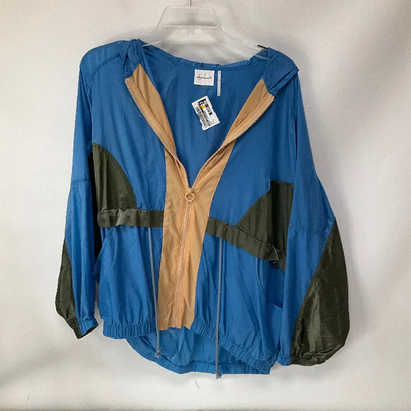 Simple Matching Jacket Windbreaker By Urban Outfitters In Blue, Size: S