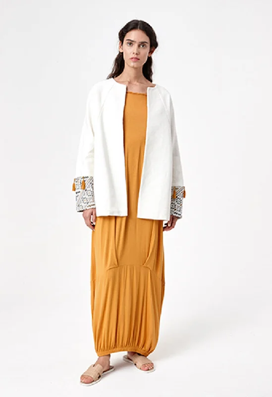 New Design Off White Ethnic Jacket