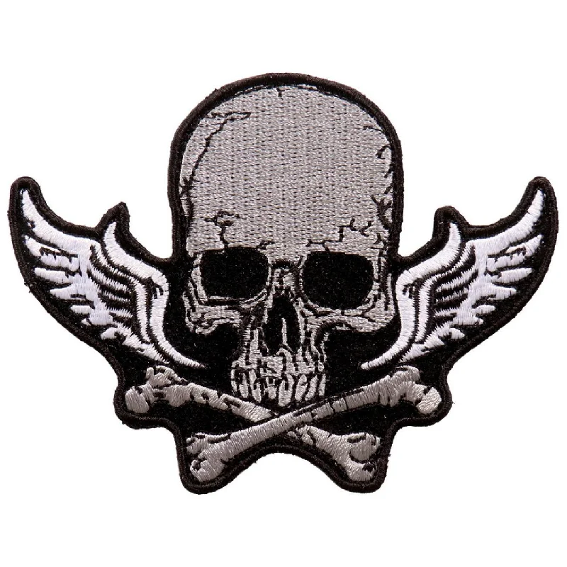 Goddess Outfit Hot Leathers PPA9640 Skull Bones and Wings 4"x3" Patch