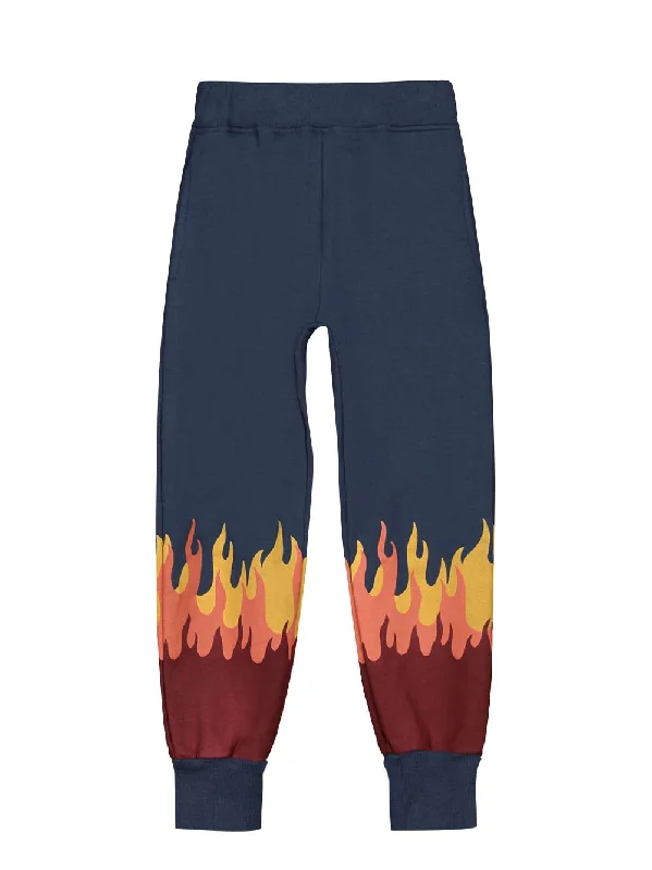 Comfortable down Flames Jogger Pants