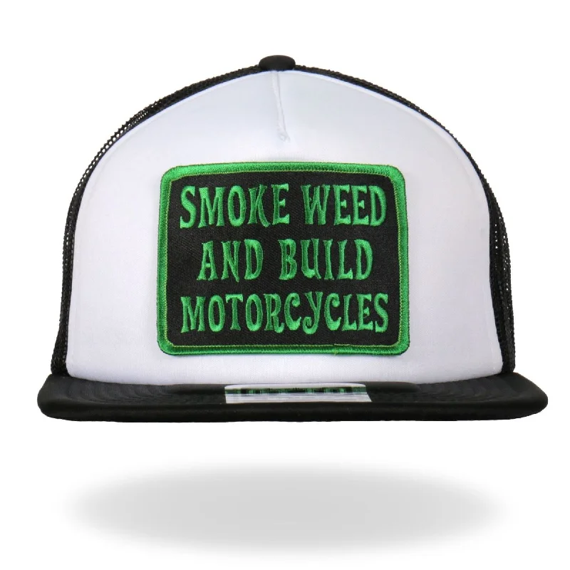 Editorial Design Hot Leathers GSH1018 Smoke Weed Trucker Hat