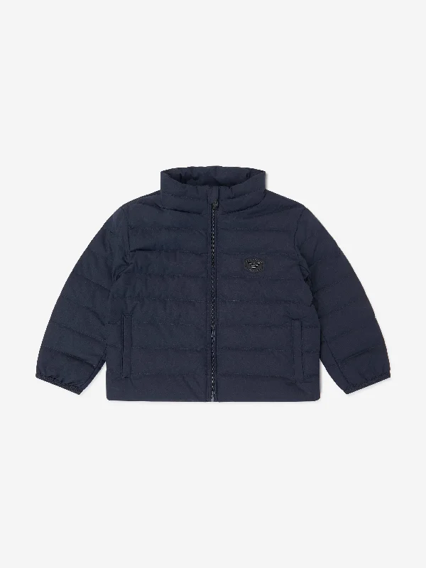 Smart Comfort Emporio Armani Baby Boys Down Padded Puffer Jacket in Navy