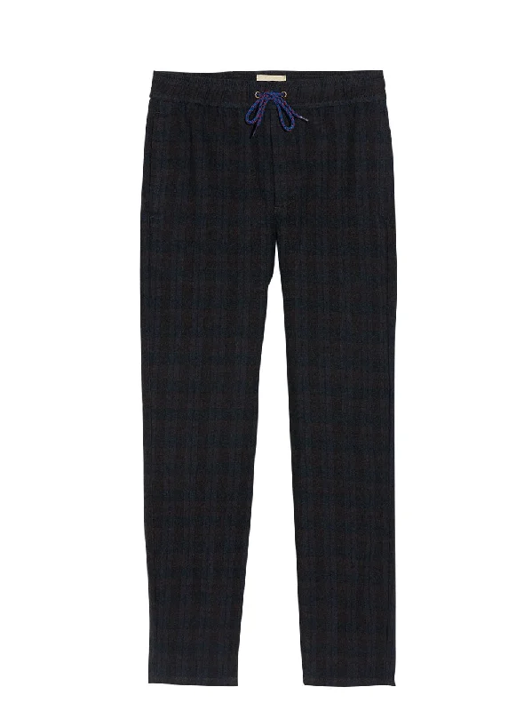 Elegant Fit Pharel Blue Checked Pants
