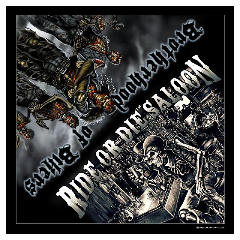 Elegant And Elegant Hot Leathers BAB1047 Ride Or Die Saloon Bandana