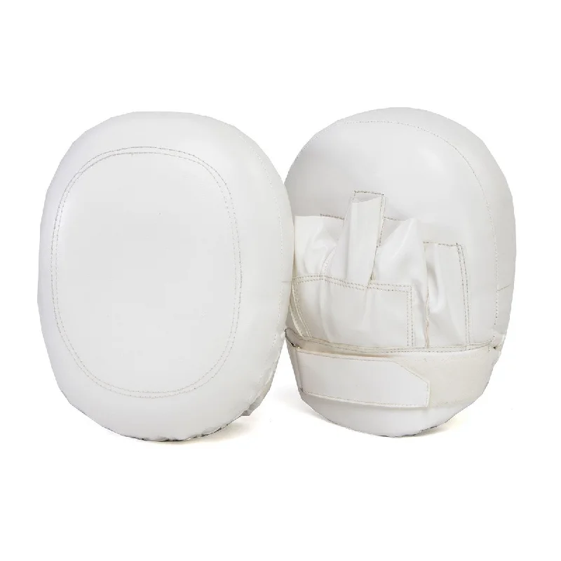Easy Fashion X Fitness XF8001 White Punch Focus Mitts for Boxing, MMA, Kickboxing, Muay Thai - Pair Easy Fashion X Fitness XF8001 White Punch Focus Mitts for Boxing, MMA, Kickboxing, Muay Thai - Pair