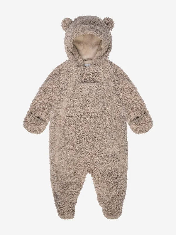 Relaxed Fit Wear 7AM Enfant Baby Snowsuit -Teddy in Beige
