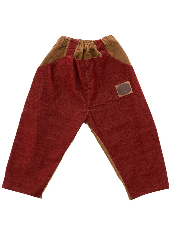 Lounge Chic Overalls Maroon Pants