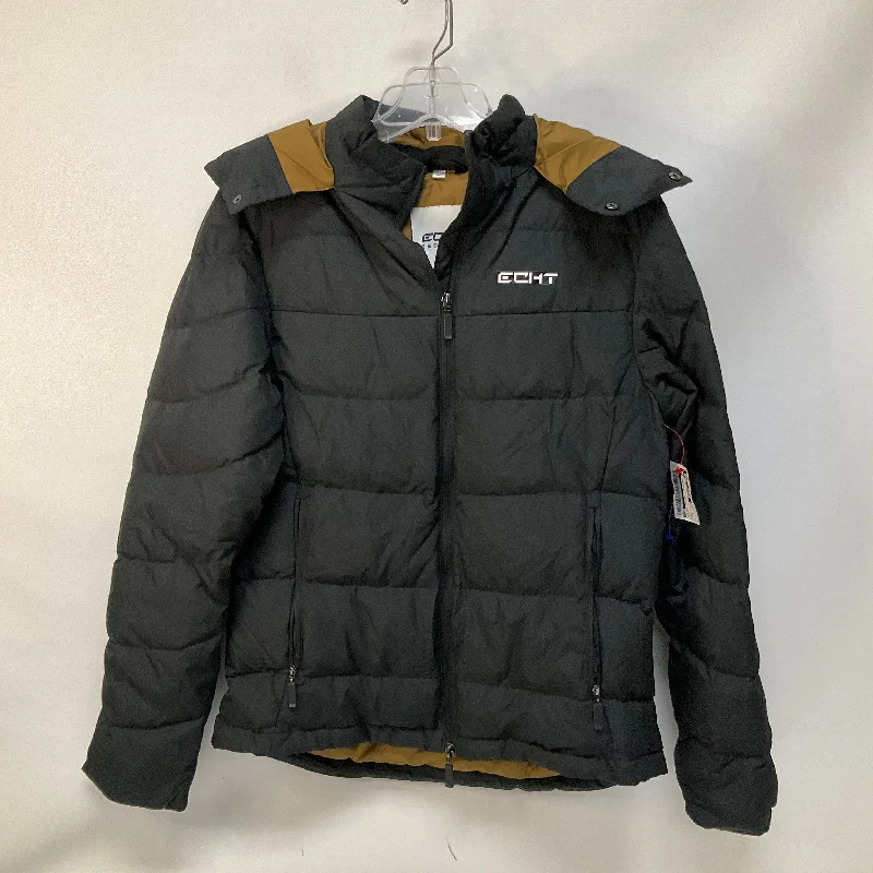 Elegant Style Jacket Puffer & Quilted By Cmb In Black, Size: L