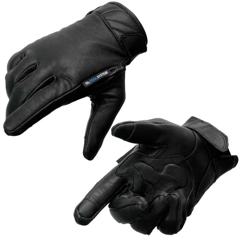 Everyday Outfits Milwaukee Leather MG7502 Men's Black Leather ‘Cool-Tec’ with i-Touch Screen Compatible Gel Palm Motorcycle Hand Gloves Everyday Outfits Milwaukee Leather MG7502 Men's Black Leather ‘Cool-Tec’ with i-Touch Screen Compatible Gel Palm Motorcycle Hand Gloves