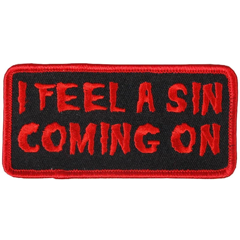American Style Hot Leathers PPL9351 I feel A Sin 4" x 2" Patch