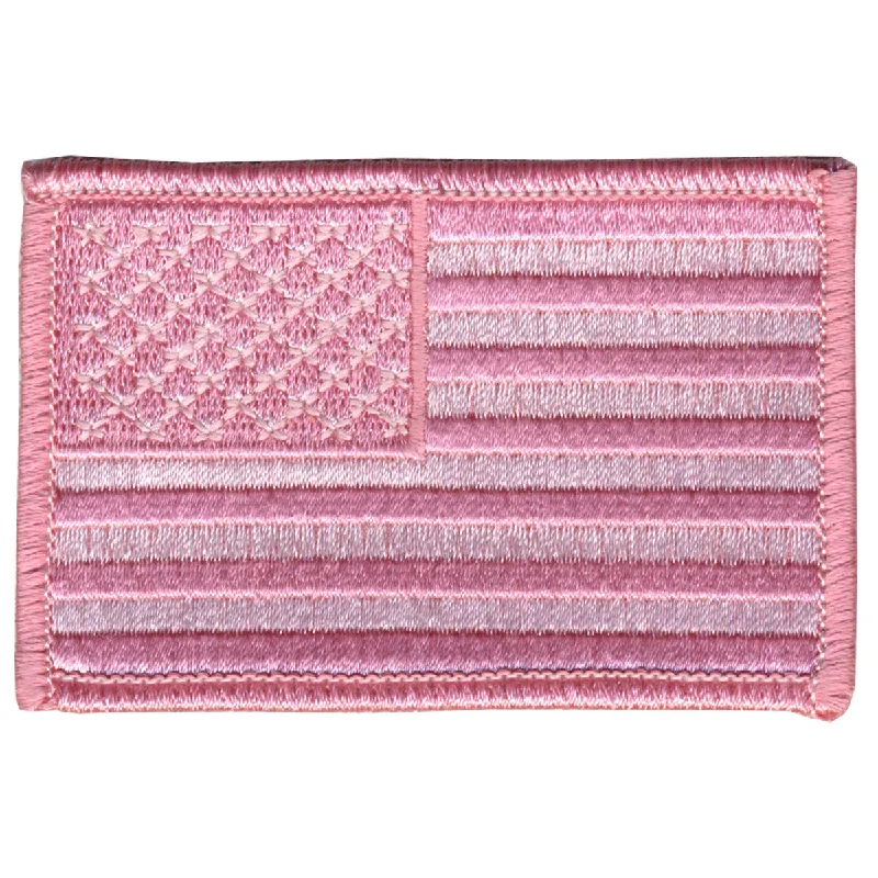 Celebrity Style Hot Leathers PPA7011 Pink American Flag 3" x 2" Patch