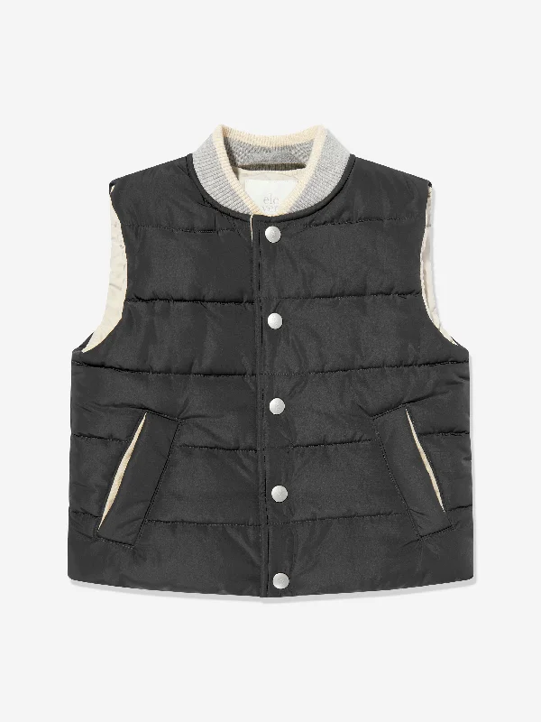 Cute Style Eleventy Boys Quilted Gilet in Blue