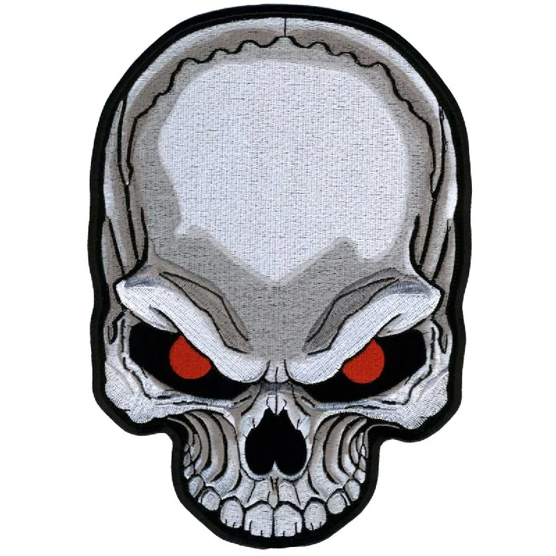 Casual Style Hot Leathers PPA6007 Red Eyes Skull 7" X 10" Patch