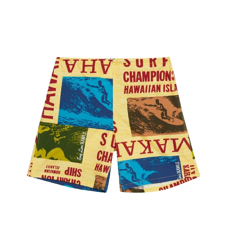 Free And Comfortable Original Jams Short - Surf Contest Yellow
