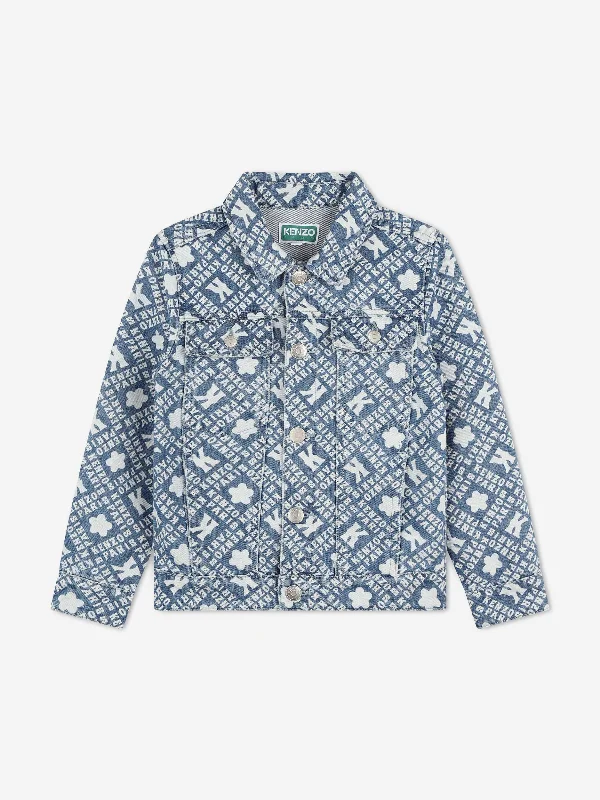 Quality Tailoring KENZO Kids Logo Denim Jacket in Blue