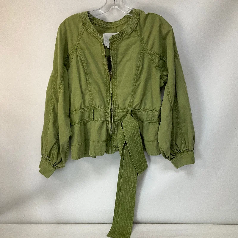 Versatile Casuals Jacket Other By Anthropologie In Green, Size: M