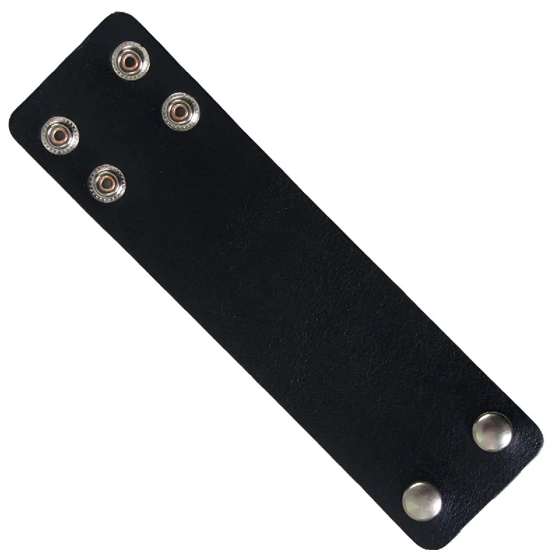 Romantic Data Hot Leathers WBA1011 Black Leather Wristband