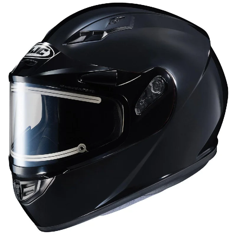 Minimal Comfort HJC CS-R3 SN Black Snowmobile Helmet with Electric shield