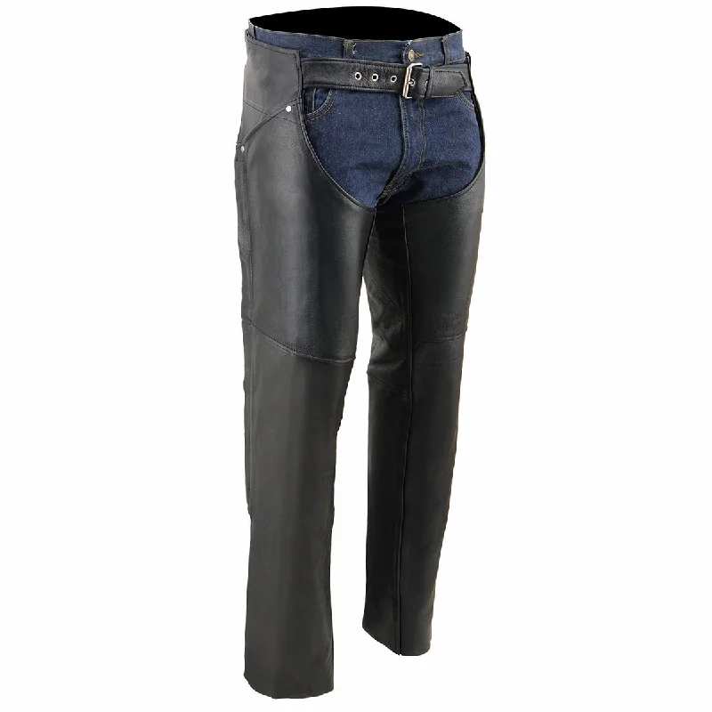 Weekend Style Milwaukee Leather Chaps for Women Black Premium Skin - Deep Hip Pockets Back Thigh Laces Motorcycle Chap - SH1173 Weekend Style Milwaukee Leather Chaps for Women Black Premium Skin - Deep Hip Pockets Back Thigh Laces Motorcycle Chap - SH1173