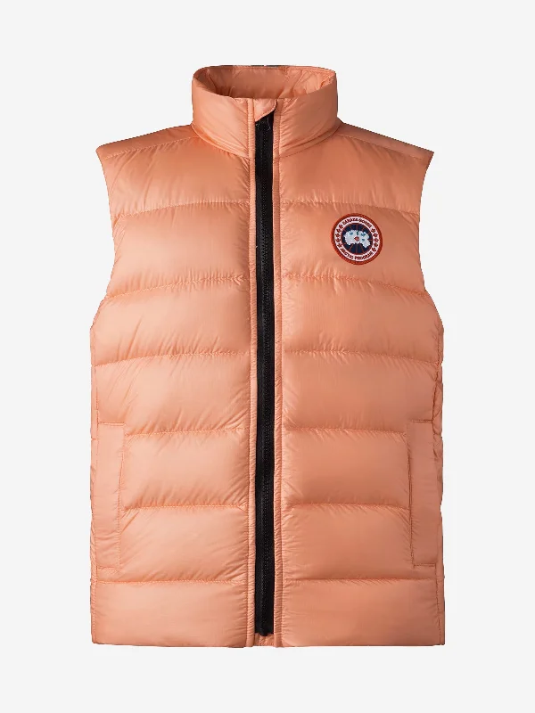 Cozy Lounge Wear Canada Goose Girls Down Padded Crofton Gilet in Pink