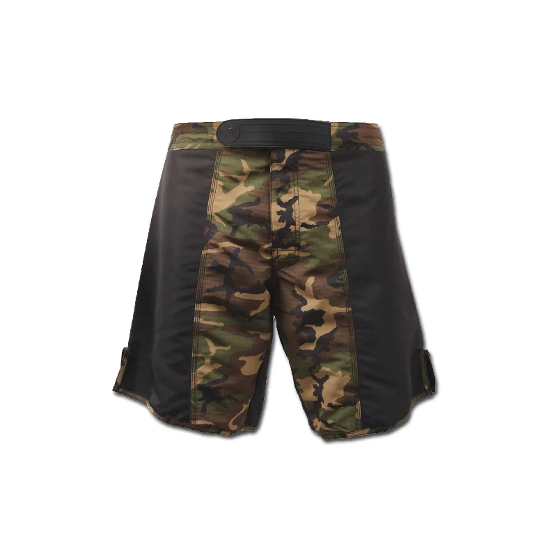 Classic Retro Fighting Shorts MMA woodland