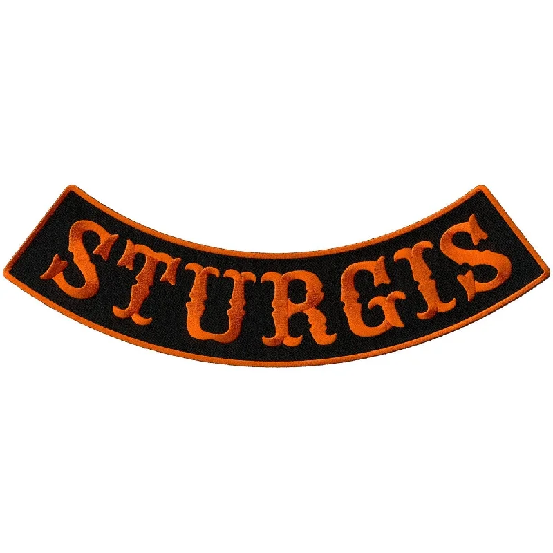 Easy Style Hot Leathers PPM5155 Sturgis 12” X 3” Bottom Rocker Patch