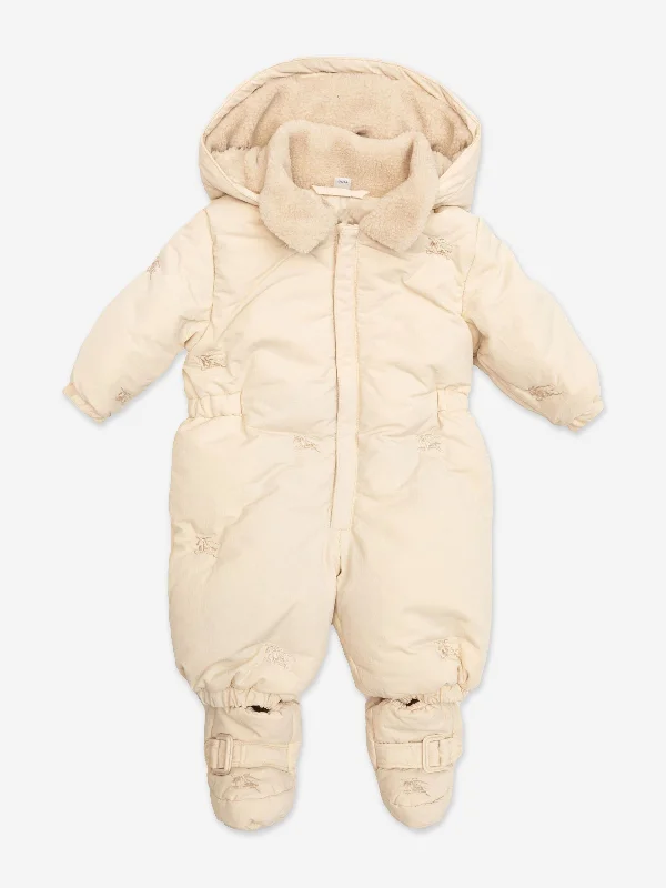 Relaxed Tops Burberry Baby Ariel Snowsuit in Ivory