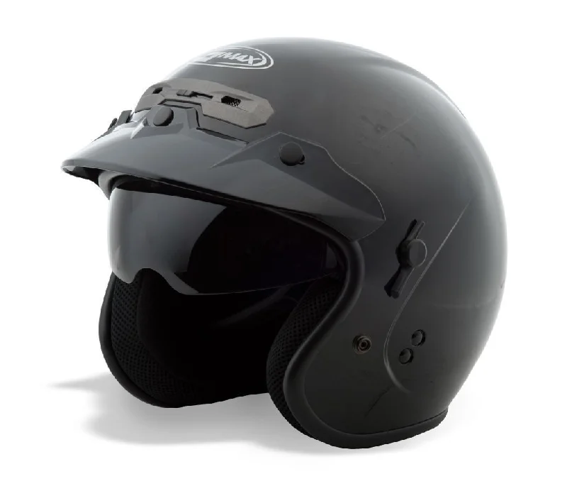 Fashion Innovation GMax GM32 Black Open Face Helmet
