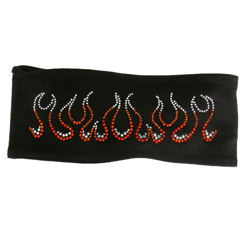 Soft Knitwear Hot Leathers RWC1007 Original Flames Bling Headwrap