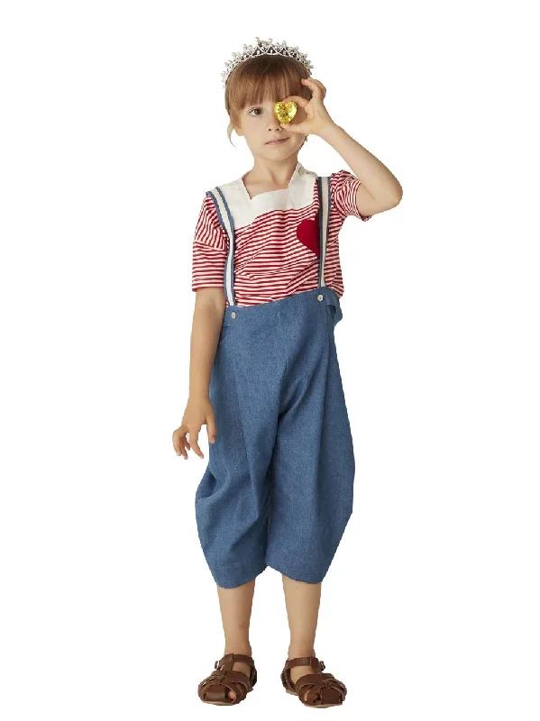 Casual Elegance Suspender Denim Pants