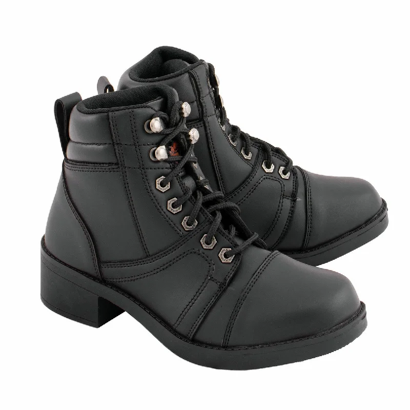 Comfortable Lifestyle Milwaukee Leather MBK9285 Boys Black Lace-Up Biker Style Boots Comfortable Lifestyle Milwaukee Leather MBK9285 Boys Black Lace-Up Biker Style Boots