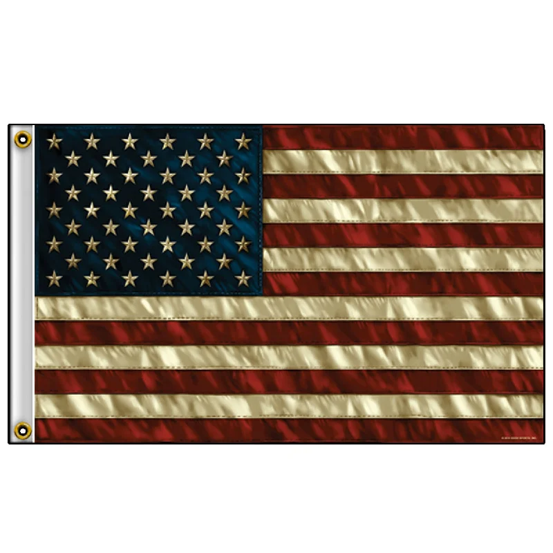 Slim Fit Hot Leathers FGA1068 Vintage American Flag 3 Foot x 5 Foot