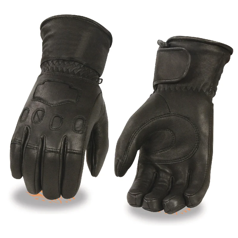 Casual Comfort Milwaukee Leather G034 Men's Black Deerskin Leather Thermal Lined Gauntlet Gloves Casual Comfort Milwaukee Leather G034 Men's Black Deerskin Leather Thermal Lined Gauntlet Gloves