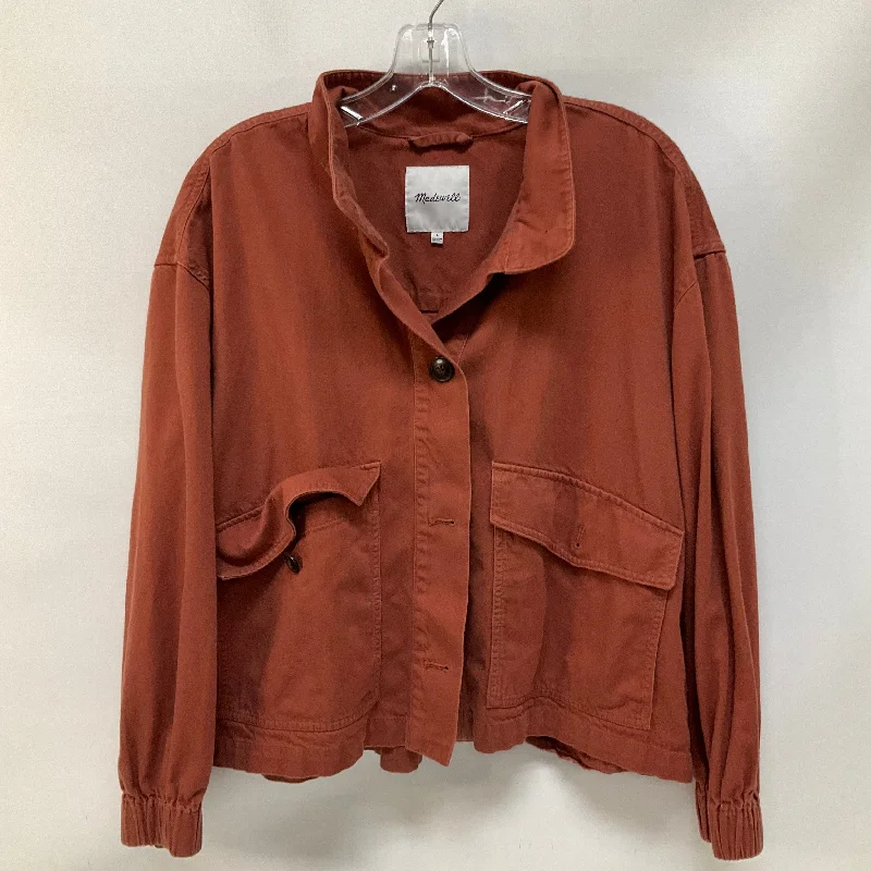 Comfortable Looks Jacket Other By Madewell In Orange, Size: L