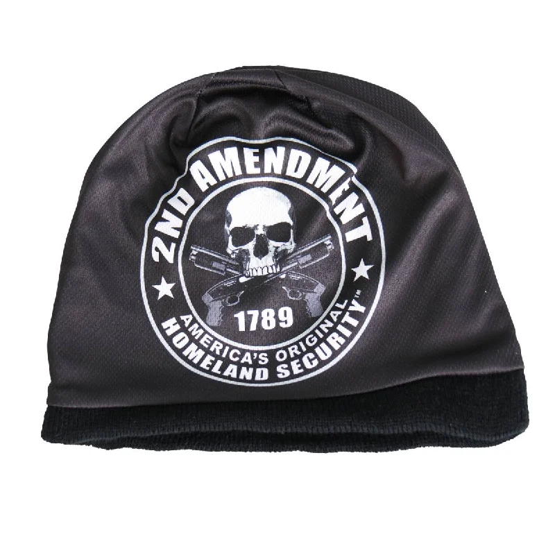 Customized Version Hot Leathers KHC1014 2nd Amendment America's Original Homeland Security Beanie Customized Version Hot Leathers KHC1014 2nd Amendment America's Original Homeland Security Beanie