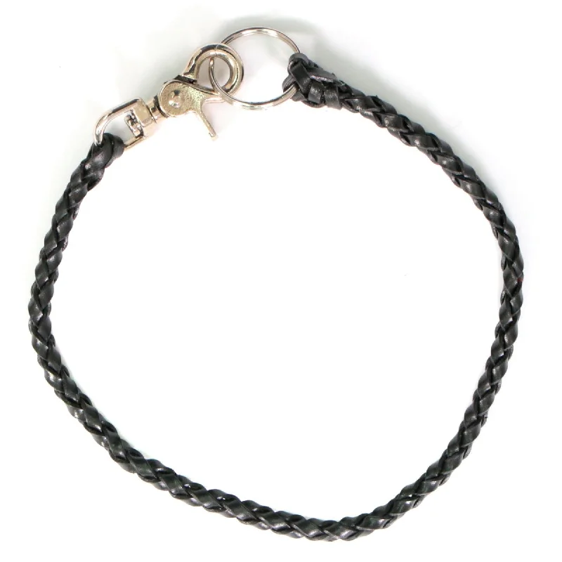Party Wear Hot Leathers CWA1046 18" Braided Leather Wallet Chain