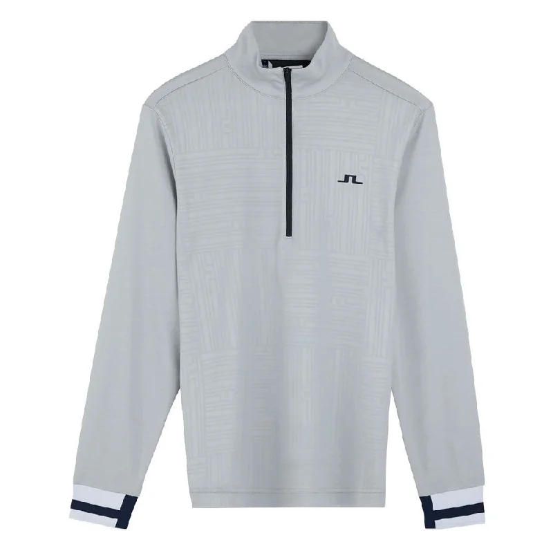 Classic And Versatile J.Lindeberg Danny Debossed Mid Layer Golf Pullover 2023
