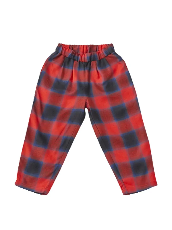 Sports Series Red Checked Pants