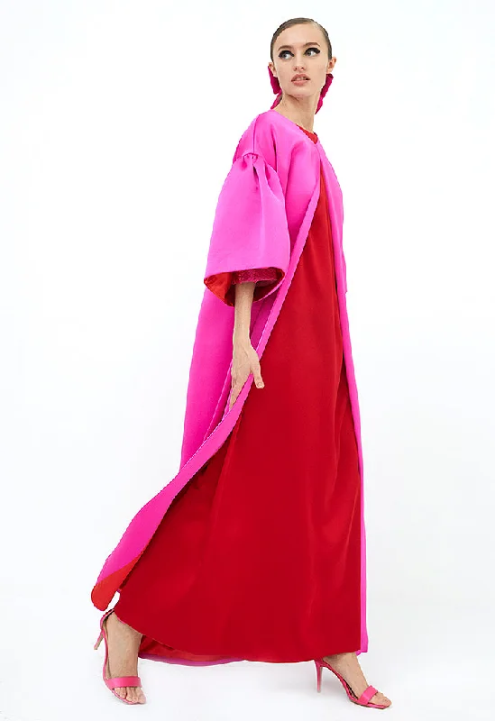 Light Layers Gathered Wide Short Sleeve Abaya