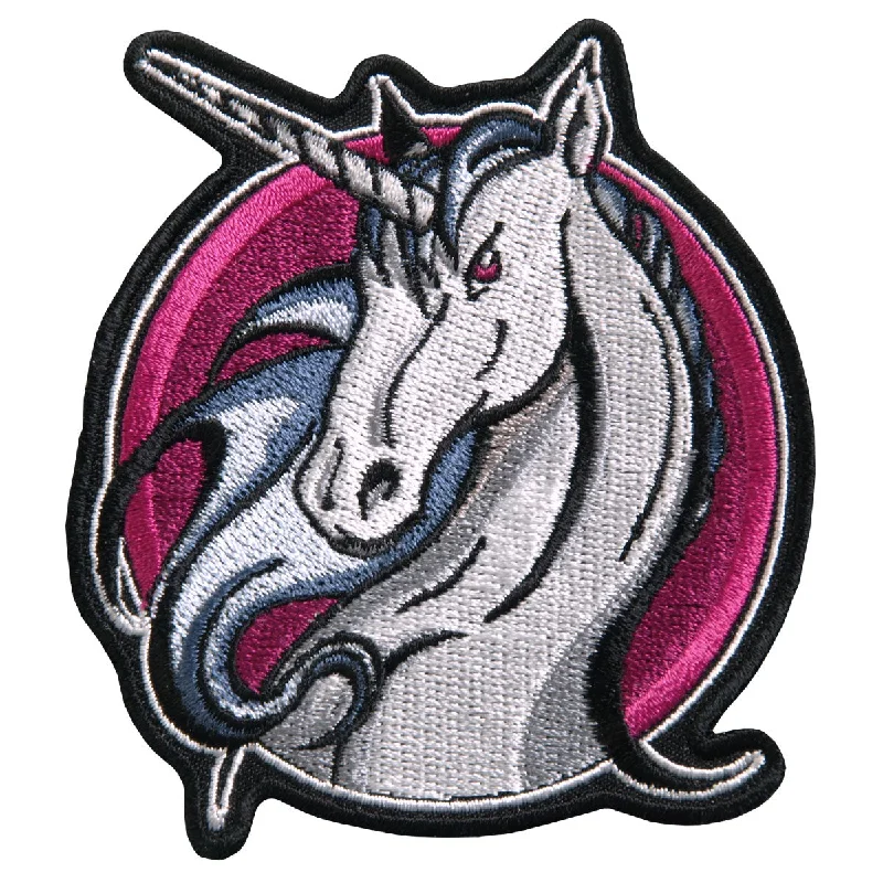 Fashionable In The Times Hot Leathers PPA7480 Unicorn 3.5" x3.5" Patch