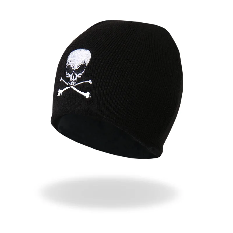 Trendy Traveler Hot Leathers KHB1010 Skull and Crossbones Knit Cap